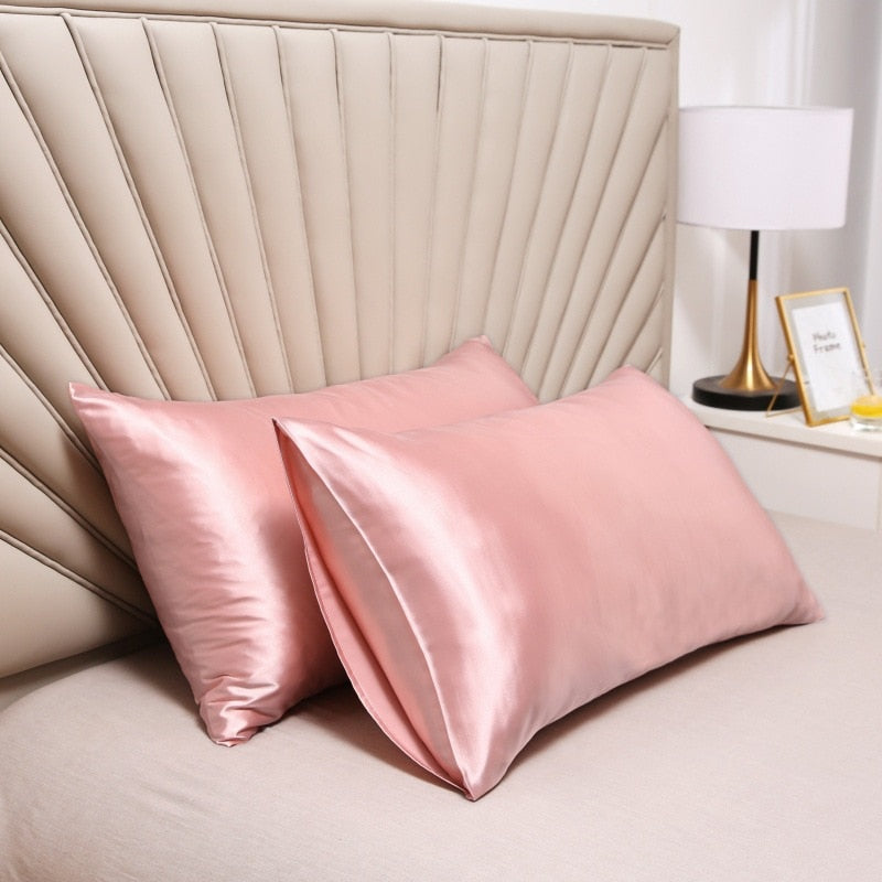 Pillowcase 100% Silk  Pillow Cover Silky Satin Hair & /skin Beauty Pillow case Comfortable Pillow Case Home Decor wholesale