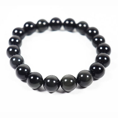 Natural Black Onyx Stone Beads Women Men Jewelry Bracelet Couple Balance Bracelet Health Care Energy Jewelry Charm Bracelet Gift