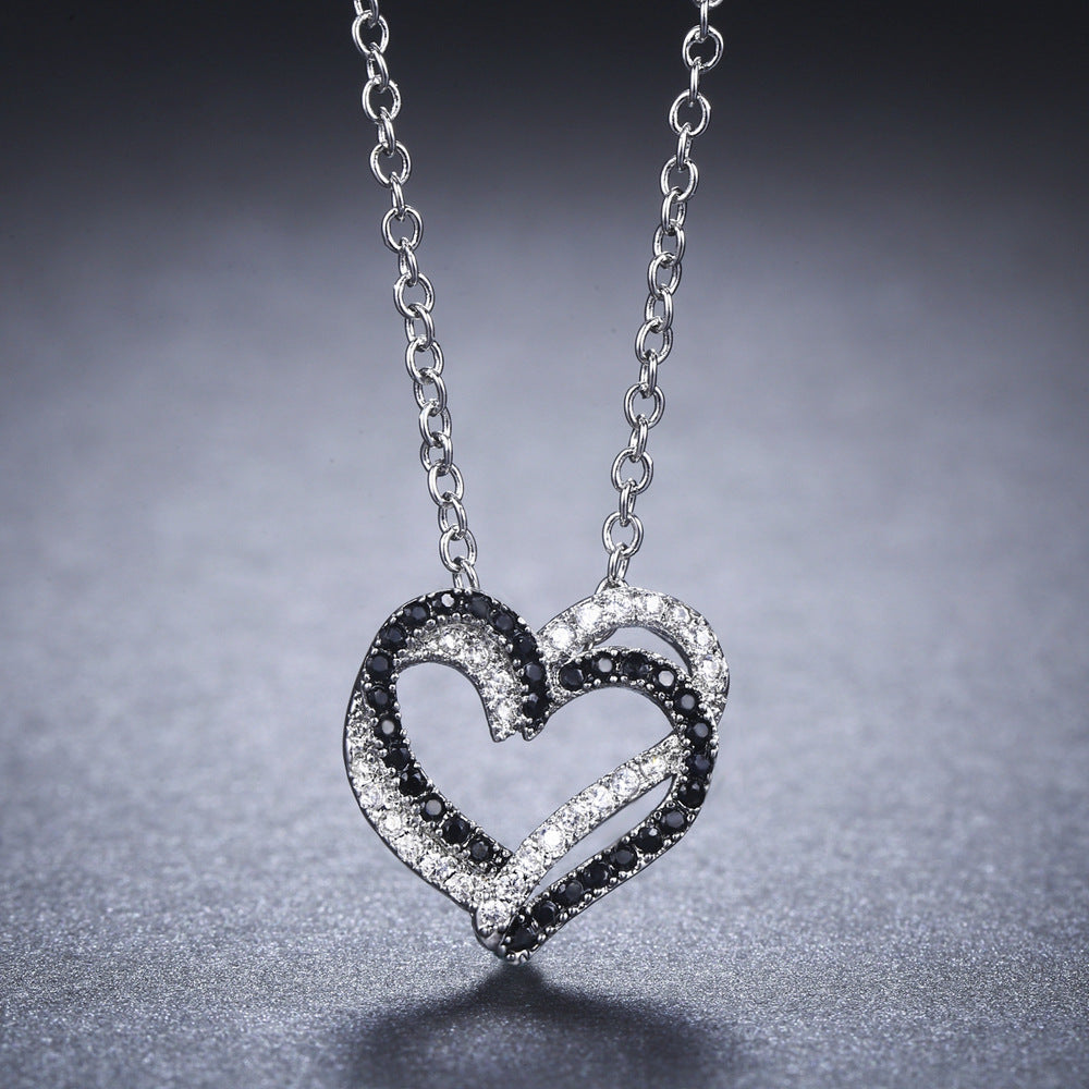 Sterling silver necklace hearts