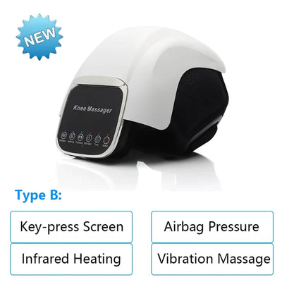 Electric Air Pressure Knee Massage Infrared Heating Arthritis Pressotherapy Joint Vibration Pain Relief Thermal Knee Massager