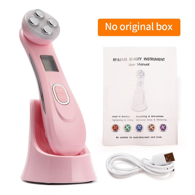 Mesotherapy Electroporation RF Radio Frequency Facial LED Photon Skin Care Beauty Device Face Lifting Tighten Wrinkle Removal