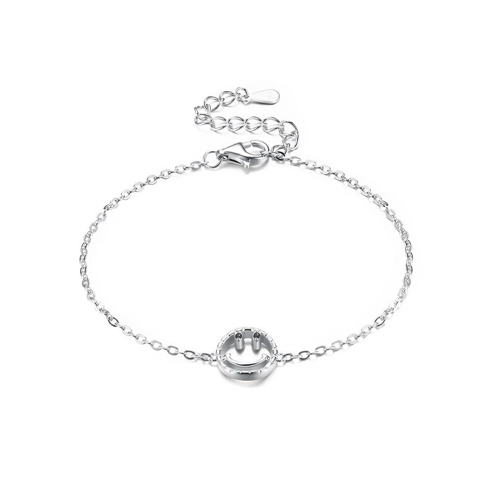 Smily Face Sterling Silver Bracelet