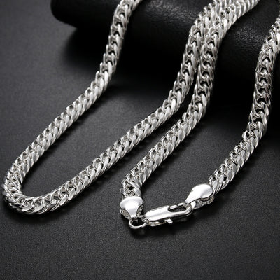 European And American Silver Plated 925 Fashion Necklace