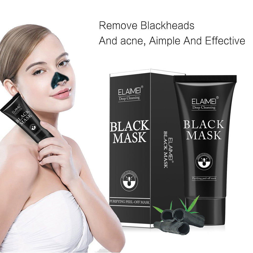 Blackhead Remover Skin Care Cream Deep Clean Purifying Bamboo Charcoal Black Mud